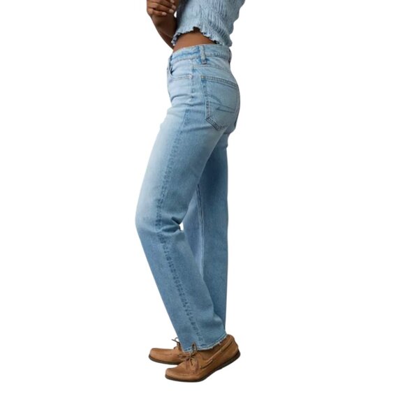 American Eagle Stretch Super High-Waisted Straight Jean I Size: 8 - Picture 1 of 11